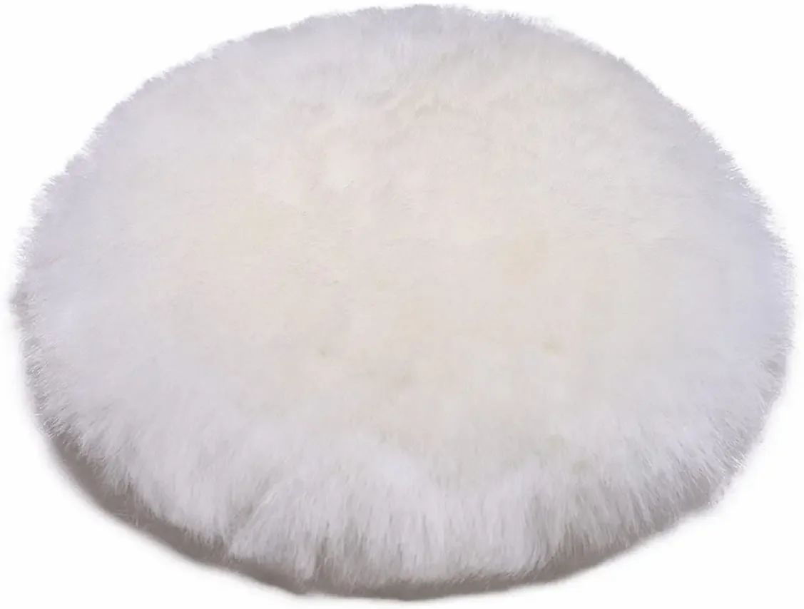 5/10 بوصة وسادة تلميع الصوف 3 إلى 7 منصات التلميع الناعمة هوك وحلقة قطع الصوف وسادة لتلميع أثاث السيارة الزجاج #2