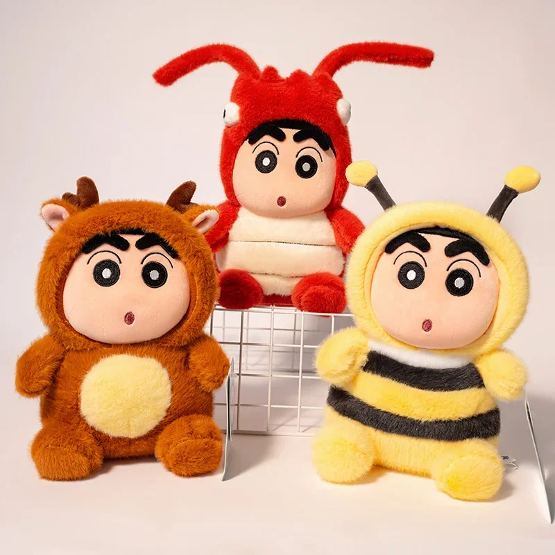 

Funny Crayon Shin Chan Turn Into Lobster Bee Deer Plush Toy Stuffed Figure Anime Plushies Cuddly Pillow Sofa Bed Home Decor Girl