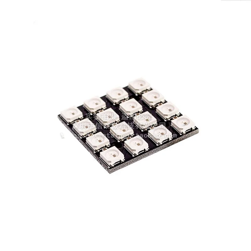 HOT SALE WS2812B 4x4-bit RGB full-color LED driver module 16-bit lantern led development board square