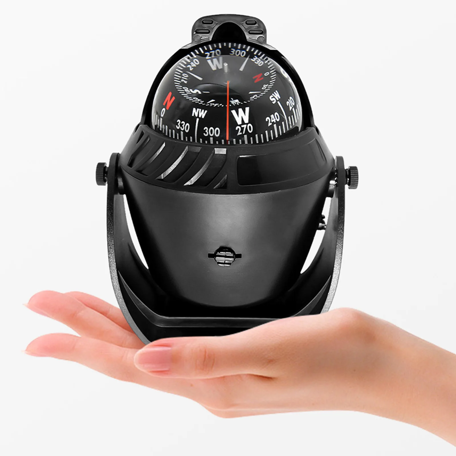 

Водонепроницаемый морской компас, морской поворотный морской лодочный компас с электронным светодиодным ночником для морского навигационного позиционирования