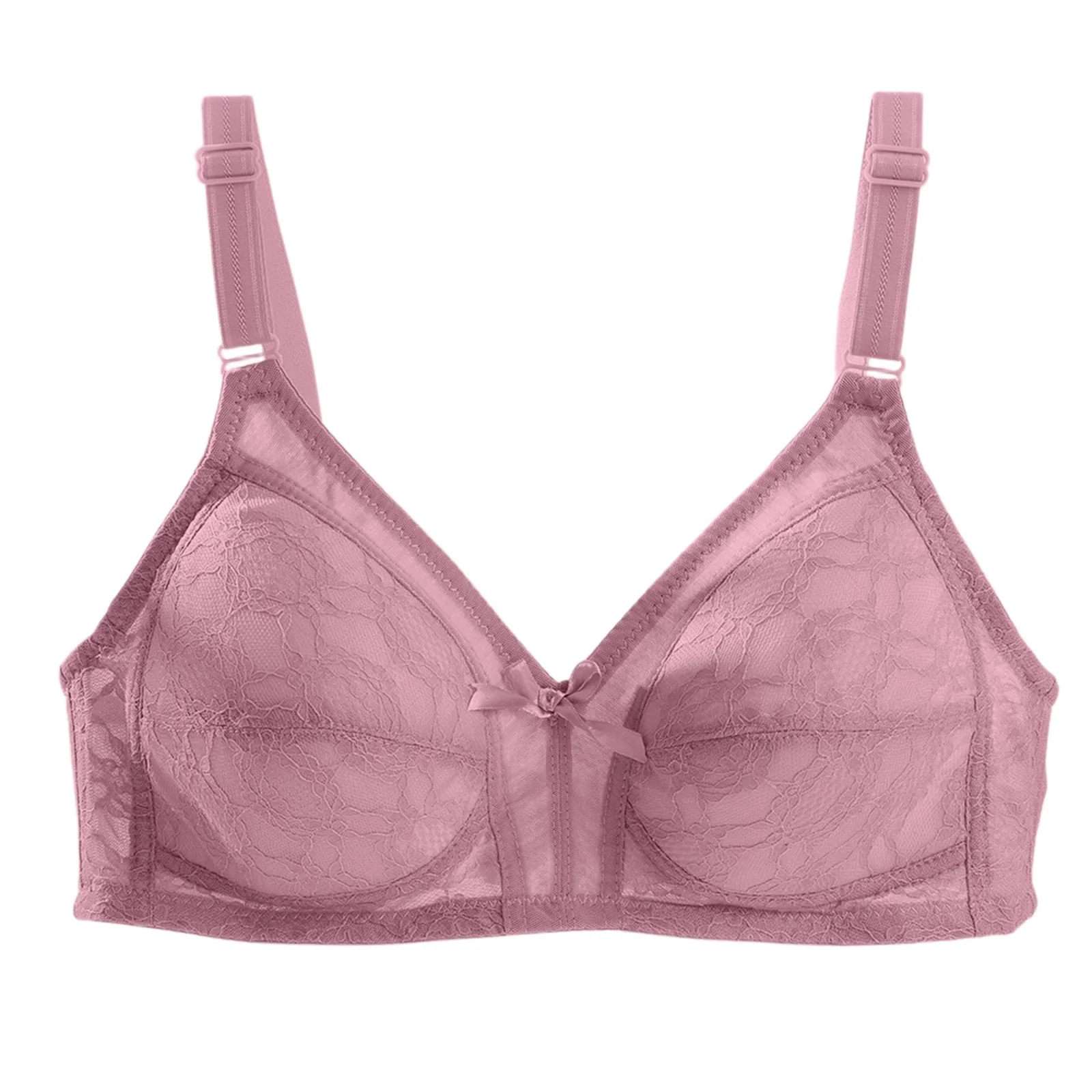 Summer Plus Size Seamless Lace Sports Bra Ultra Thin Wireless Gathered Breathable Transparent Bras Women's Large Size Underwear