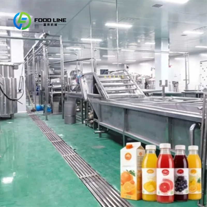 Industrial Complete Juice Production Line Natural Fruit Juice Production Line