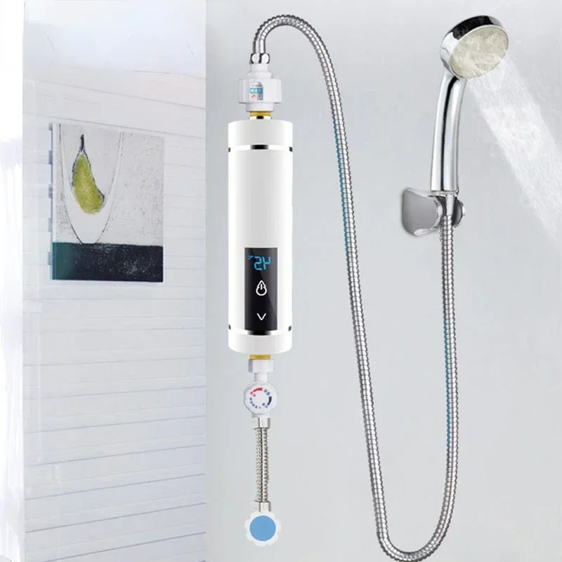 3500/5500W Electric Water Faucet Heater Instantaneous Tankless Watering Shower Mini Kitchen Bathroom Hot Water Heating Machine