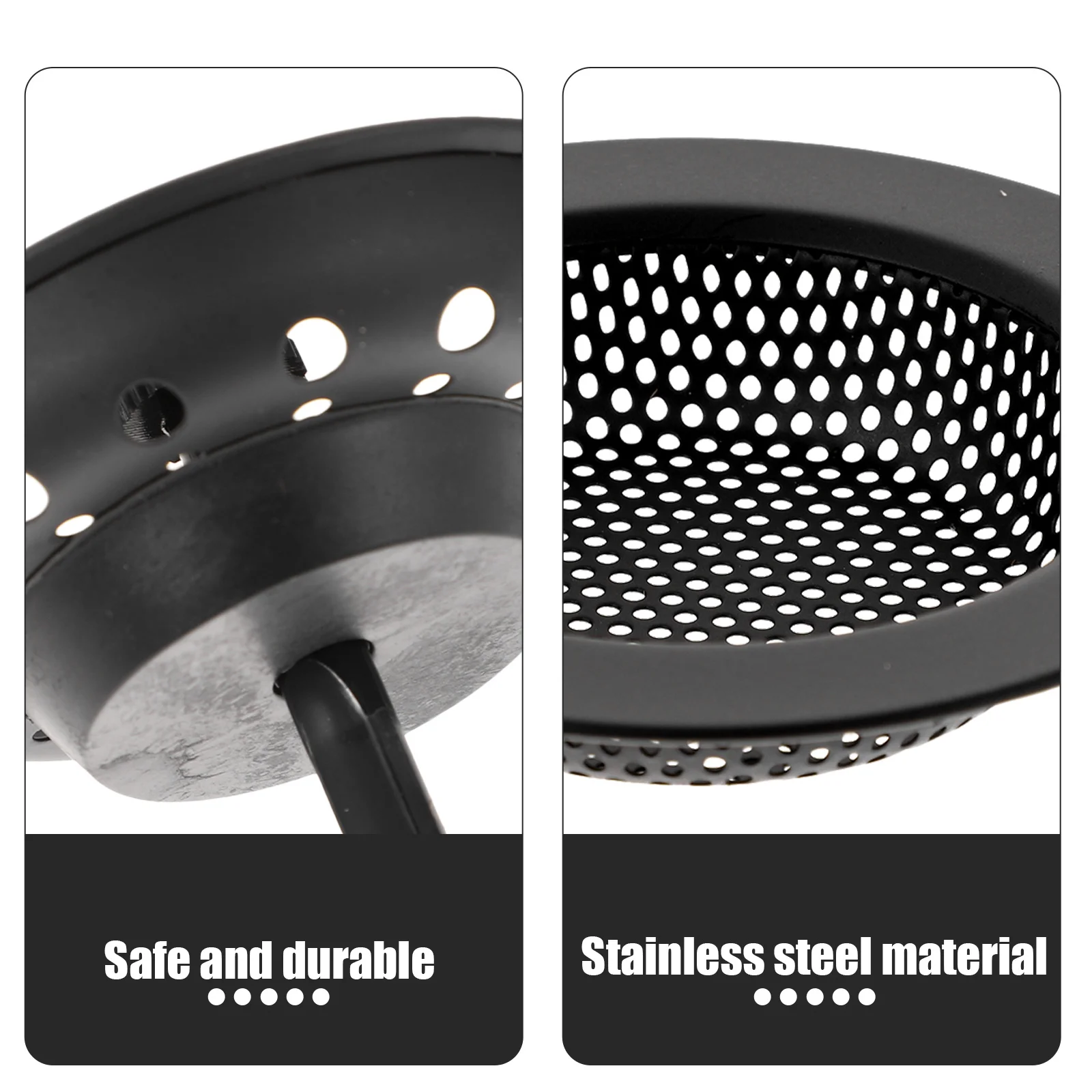 

3Pcs Kitchen Sink Filter Strainer Stainless Steel Drain Stopper Garbage Disposal Flange for Bathroom Laundry Tidy Solution