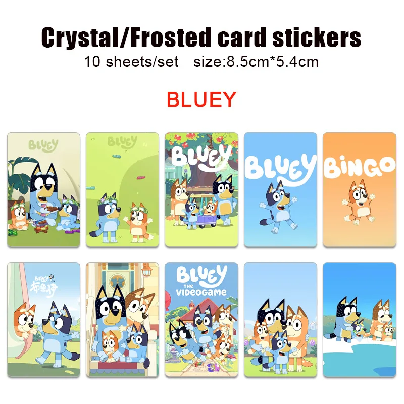 

Наклейки Blueys Peripheral Crystal Frosted Card Stickers: высококачественные, для студентов, подходят для проездных, карт питания, подарков