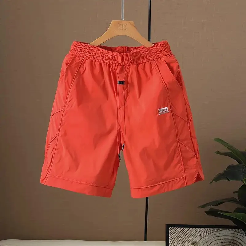 

Стильные мужские повседневные шорты: быстросохнущие, с эластичным поясом, дышащие, в различных цветах, легкие, для уличной моды и повседневной носки на улице