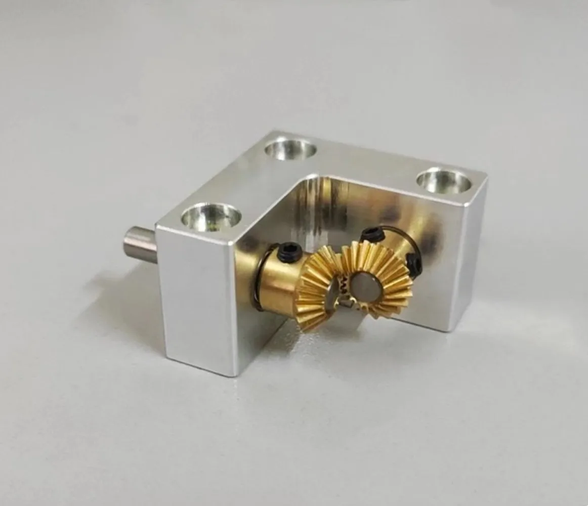 90-度ドライブ角度コンバータ出力シャフト直径-4-ミリメートル速度比-1-1-直角整流子小型ベベルギアボックス