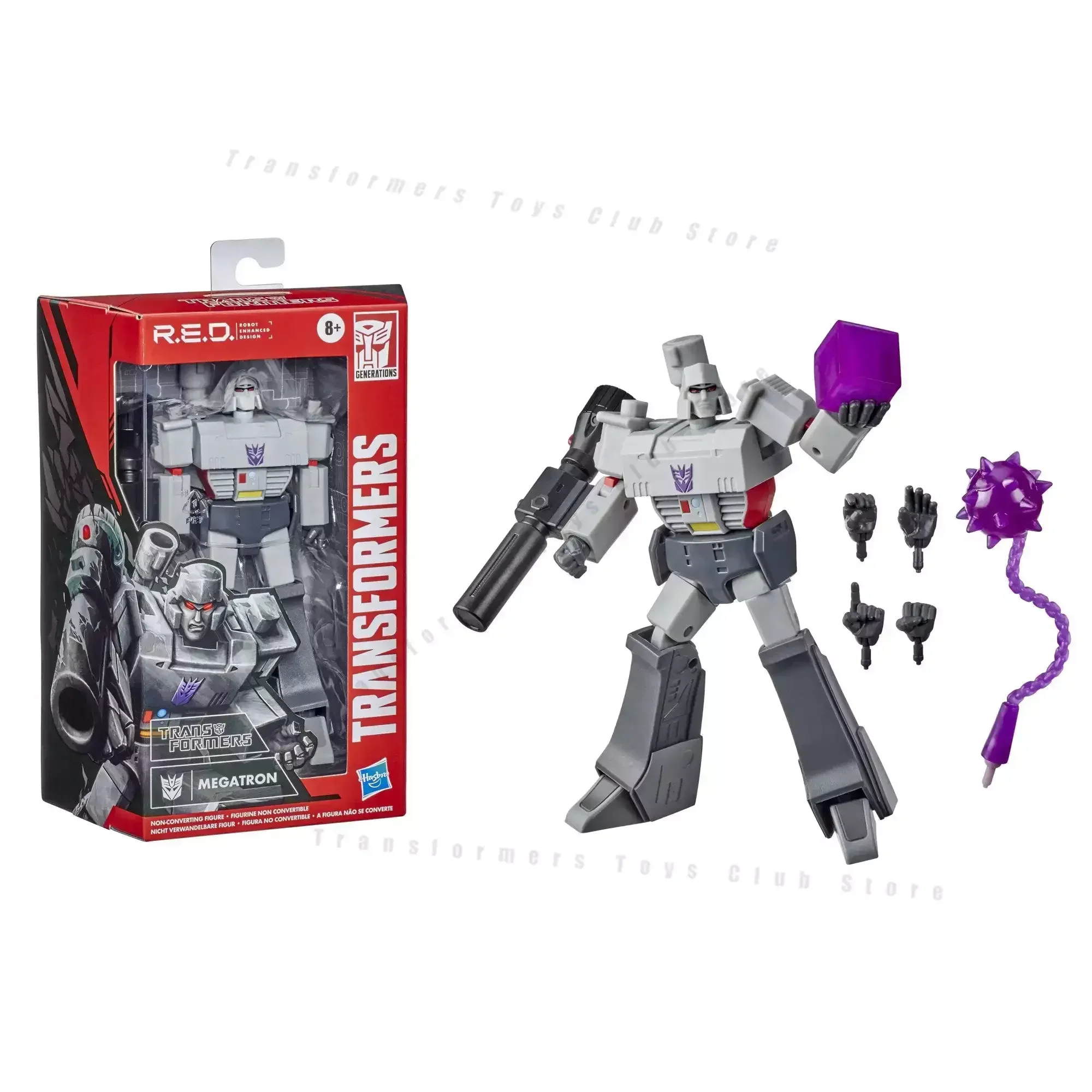 In Stock Transformers R.E.D. [Robot Enhanced Design] G1 Megatron  Action Figure Collectible Model Toy Gifts E7836