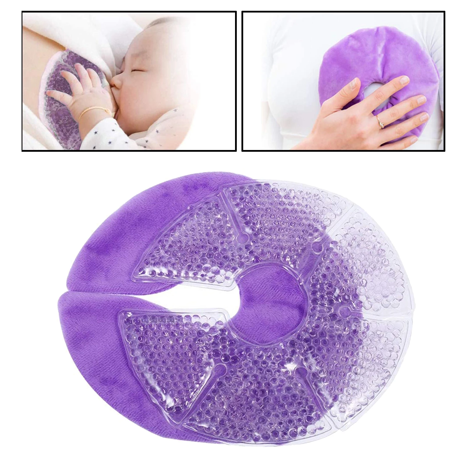 Chest Stickers Ice Pack Pads Hot or Cold Use for Pain Relief Nursing Mother Hot Cold Breastfeeding Gel Pads