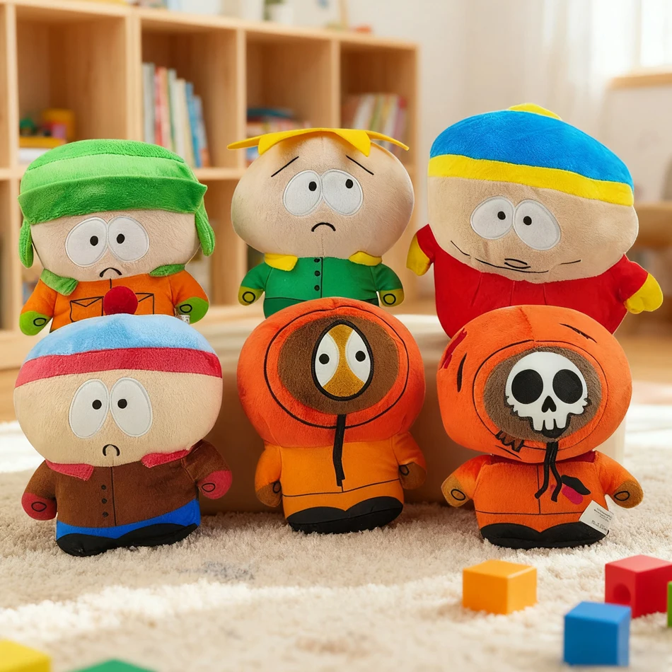 

2025 Anime South North Park Cartman Stan Butters teddy doll boy teddy toy for kids Christmas gifts pillow