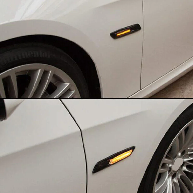 Picture 7: 2x LED Sequential Fender Side Marker Flowing Turn Signal Light For BMW 1 3 5 Series E81 E81 E82 E87 E88 E90 E91 E92 E93 E60 E61