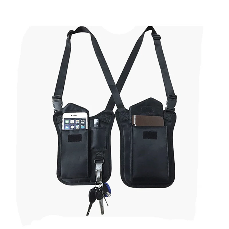 Tactical Underarm Hidden Bag Men\'s Agent Combat Shoulder Bag Multifunction Outdoor Travel Wallet Phone Key Anti Theft Bag