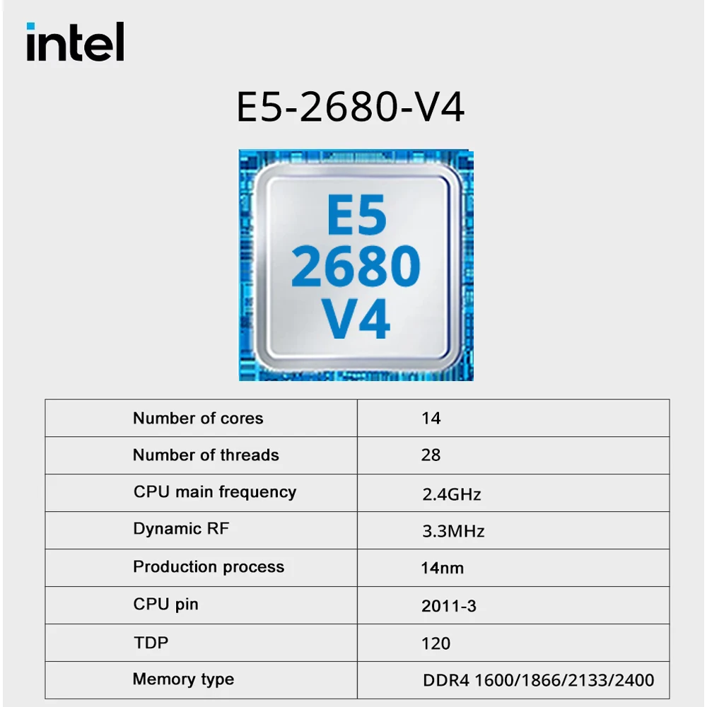 Juego de placa base para juegos SOYO X99 C612chip con Intel Xeon E5 2680 V4 CPU DDR4 16G [8G *2] 2133MHz RAM componentes de computadora placa base