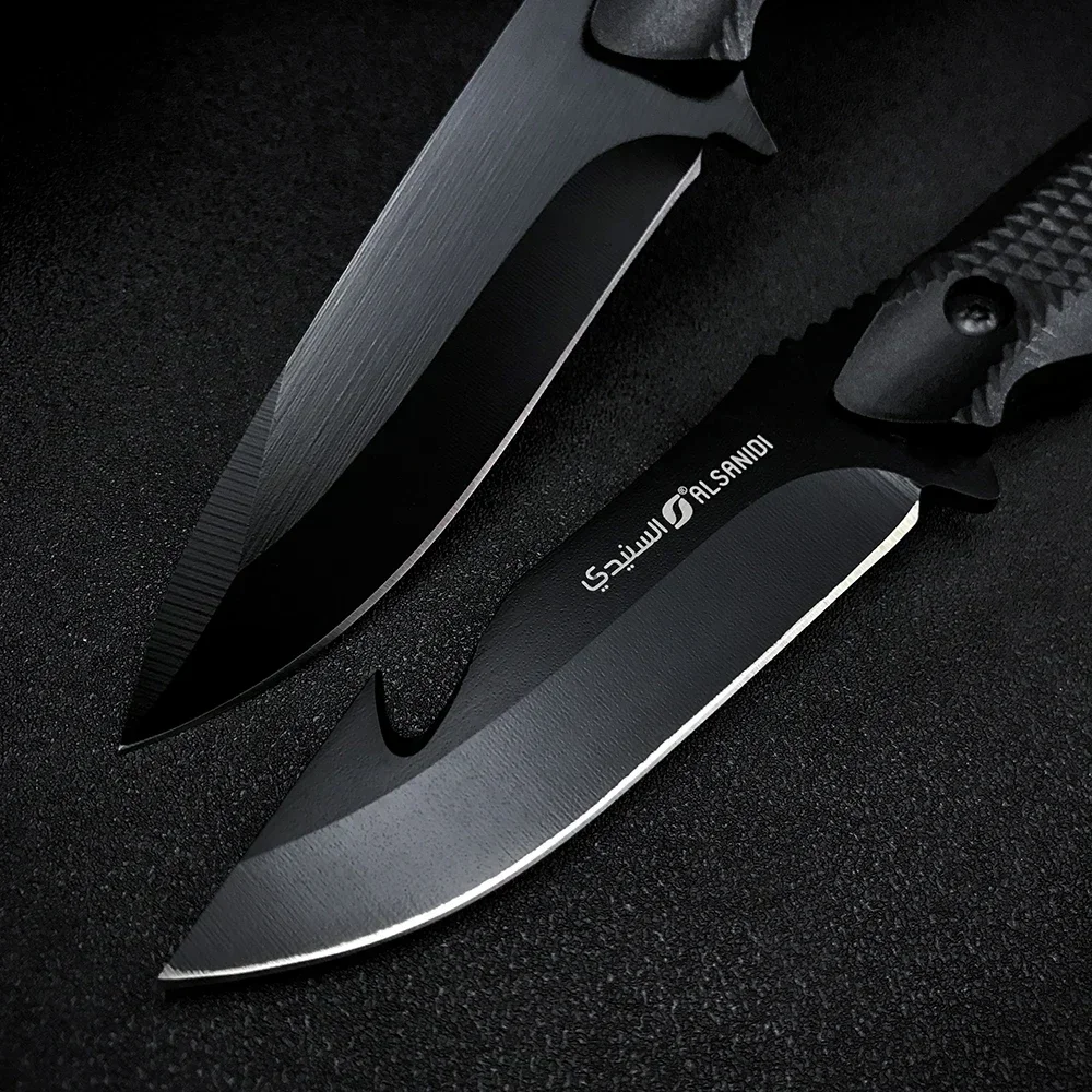 Outdoor Tactical Fixed Blade Knife 5Cr13Mov Blade ABS Handle Fixed Knife with Sheath Military Knives Camping Survival EDC Tool