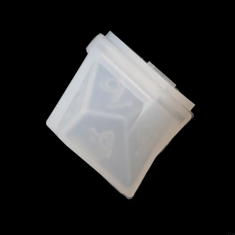 77JB resina Casting Polyedron Game Moldes dados Moldes para juegos bricolaje