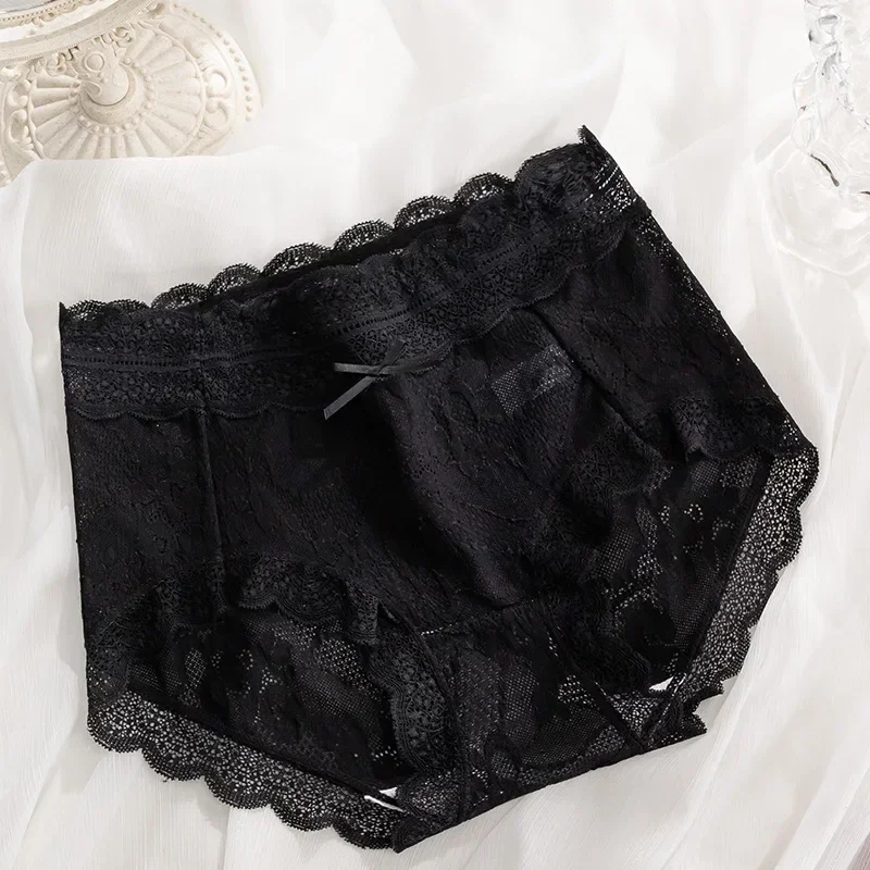 

Hot Sales Women Underwear Panty Sexy Lace Underpants Girl Traceless Thin Shorts Mid Waist Seamless Underpants Female Lingerie