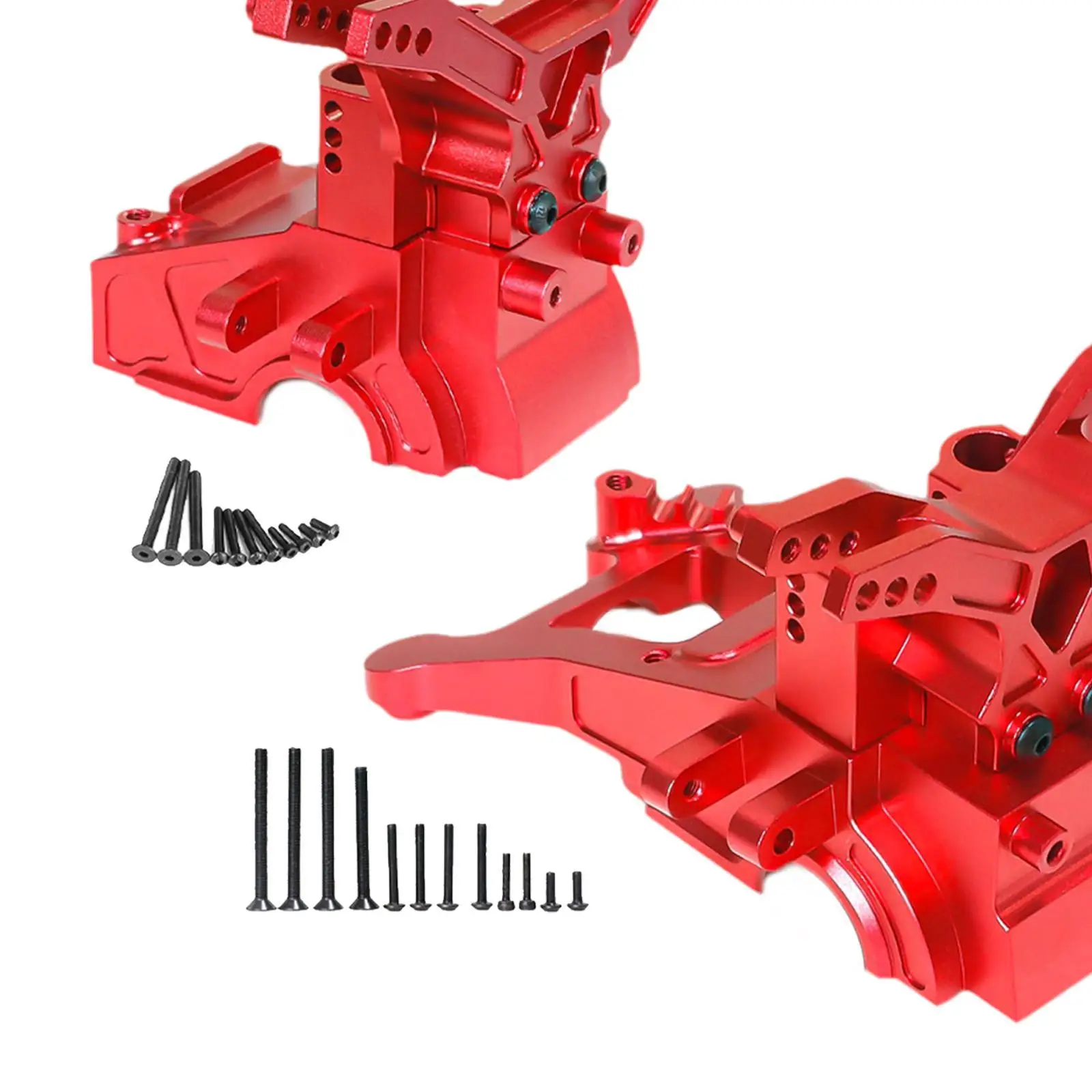 Cubierta de caja de cambios de Metal, carcasa de transmisión resistente delantera y trasera, pieza de actualización para 1/10 1/8 RC, coche, camión, reemplaza accesorios DIY