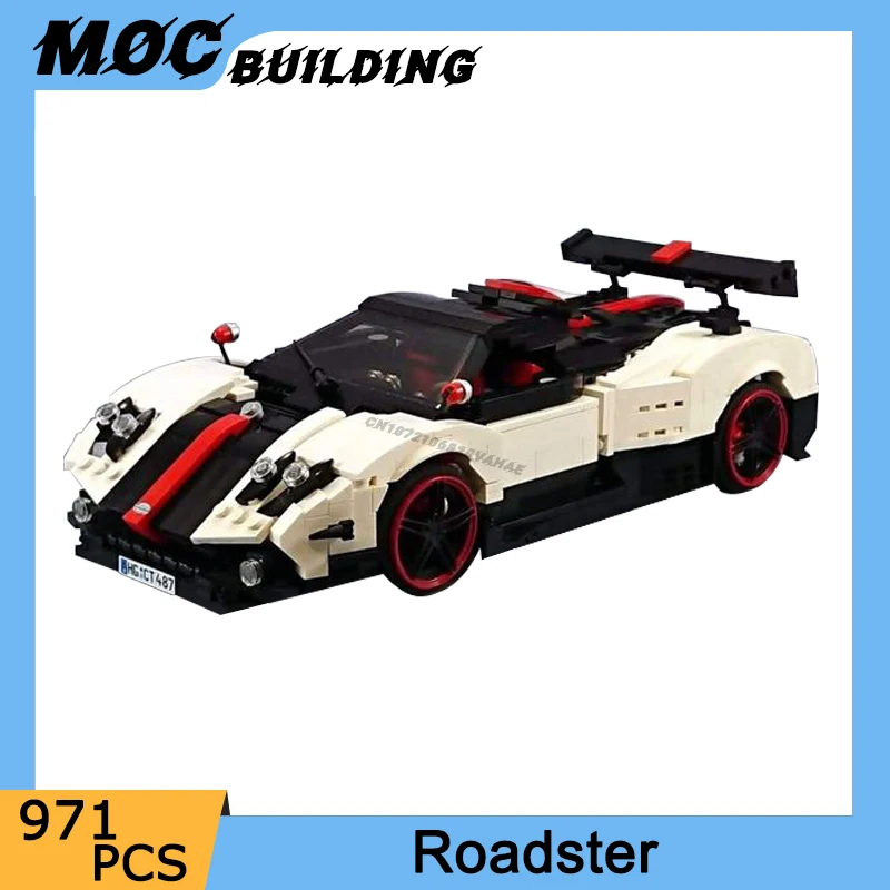 

MOC Classic City Famous Vehicle High-Tech Car Model Building Blocks Convertible Roadster Racing Brick Assemble Toy For Boy Adult