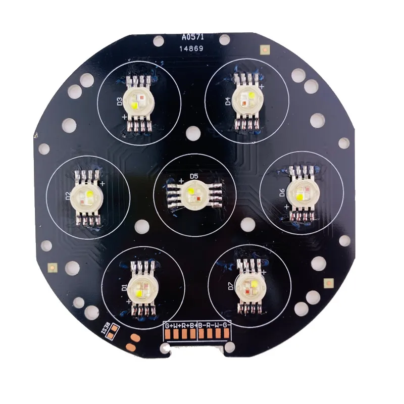 7X10W LED Moving Head Wash Light Panel Replace Lamp Source for Stage Party KTV LED Lighting System