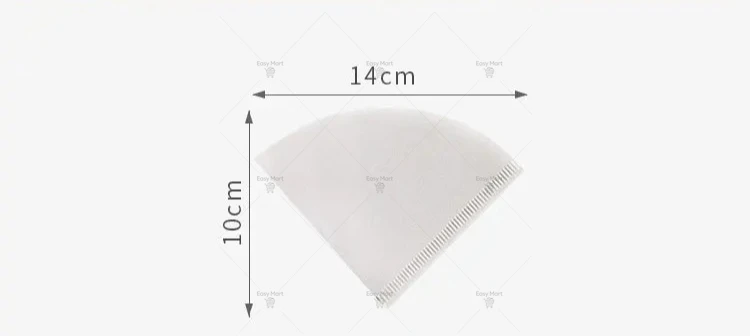 50 Hand Brewed Coffee Filter BagsCoffee Powder Filter PaperBags Drip Type Hand Brewed CoffeeFilter Paper Cone V01
