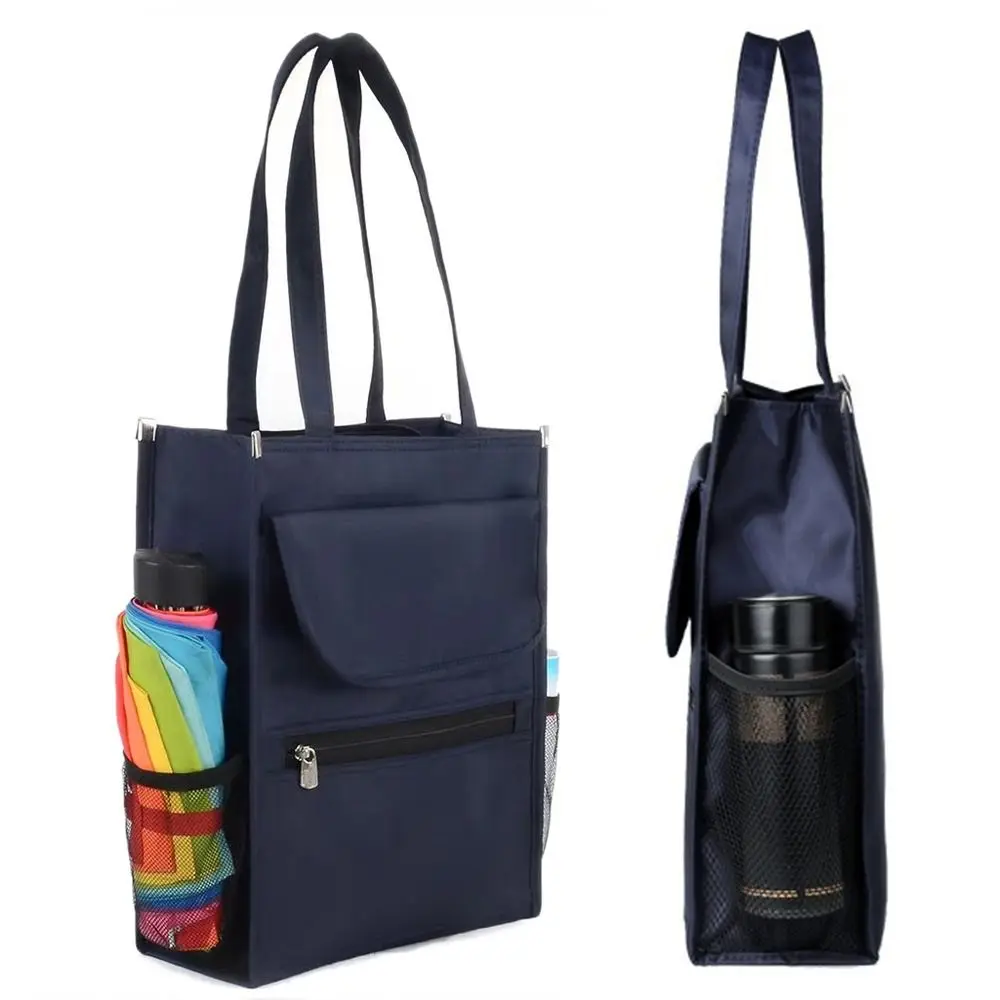 Fashion Oxford Cloth File Bag Dust-proof Multi-Layer Document Bag Large Capacity Stationery Storage Bag Office Supplies