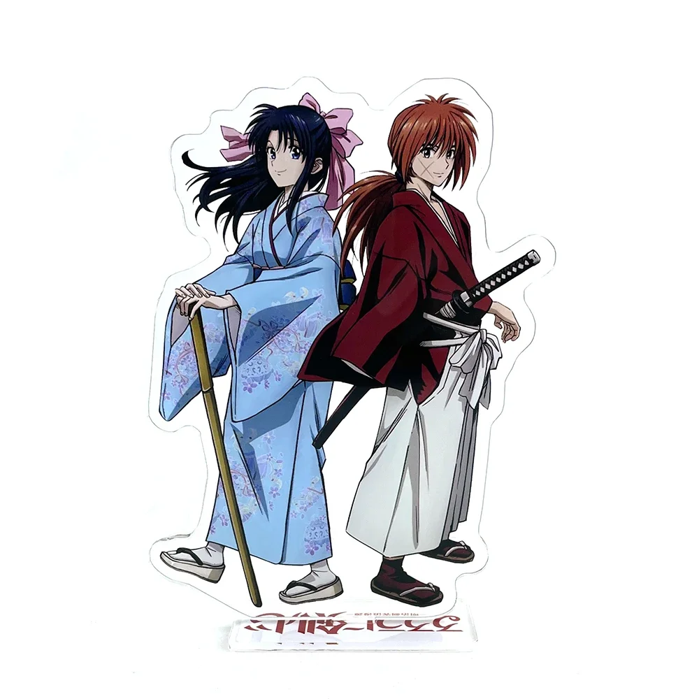 Rurouni Kenshin Himura Kenshin Kamiya Kaoru couple acrylic stand figure model plate holder cake topper anime