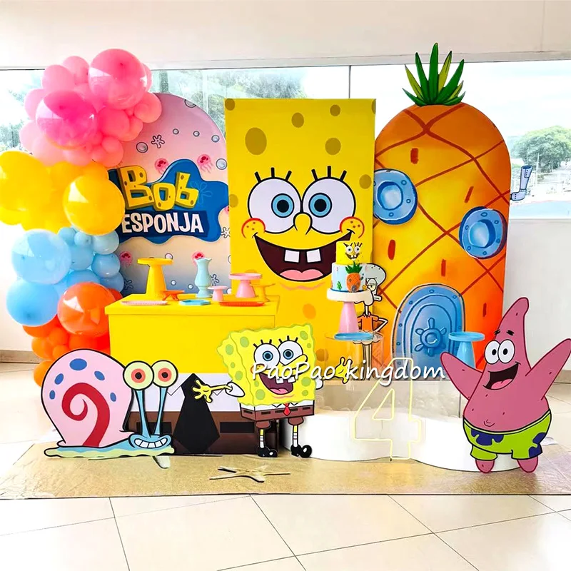1Set SpongeBob Schwammkopf Girlande Bogen Kit Geburtstag Latex Ballons Party Decor Geschenke Baby Dusche Dekorationen