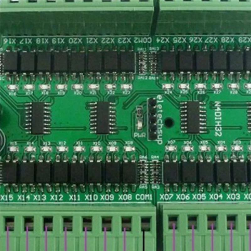 Solid 2X 32Ch PNP Isolated Digital Input RS485 Modbus Rtu Controller 12V 24V PLC Switch Quantity Acquisition Board(With Case)