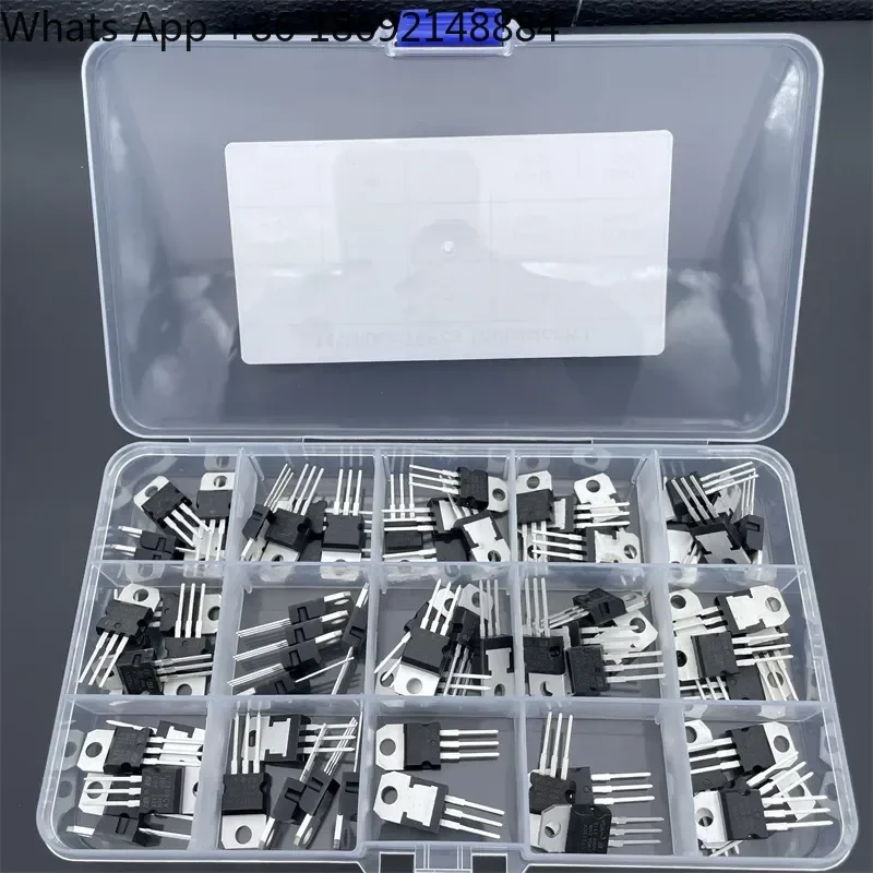 70PCS TO-220 Three-Terminal Regulator Tube Set Box for L7805 L7812 L7905 L7912 LM317T 14 Kinds