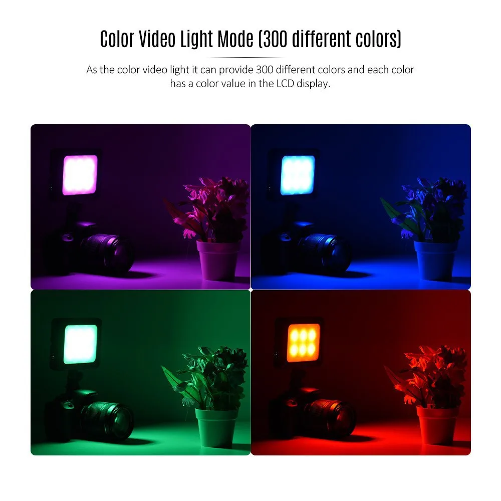 Mcoplus RGB Photography Lighting Kit Professional LED Studio Lights, 5700k Dimmable Photo Lights for Photography Filming Camera