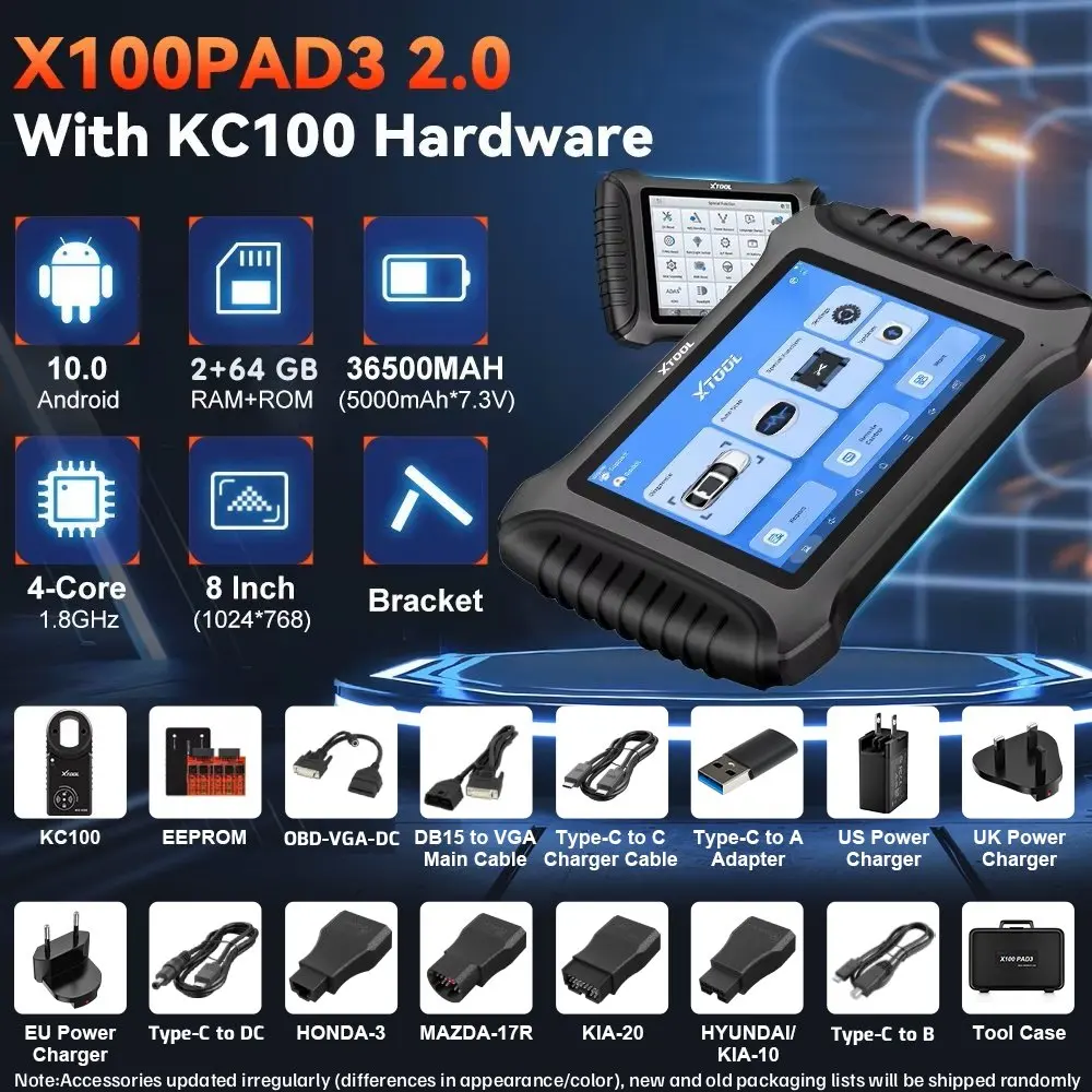 USA Warehouse Xtool X100 Pad3 Car Key FOB Programming Tool Key Programmer Immobilizer Pin Code Reader Scanner with KC100 EEPROM view 6