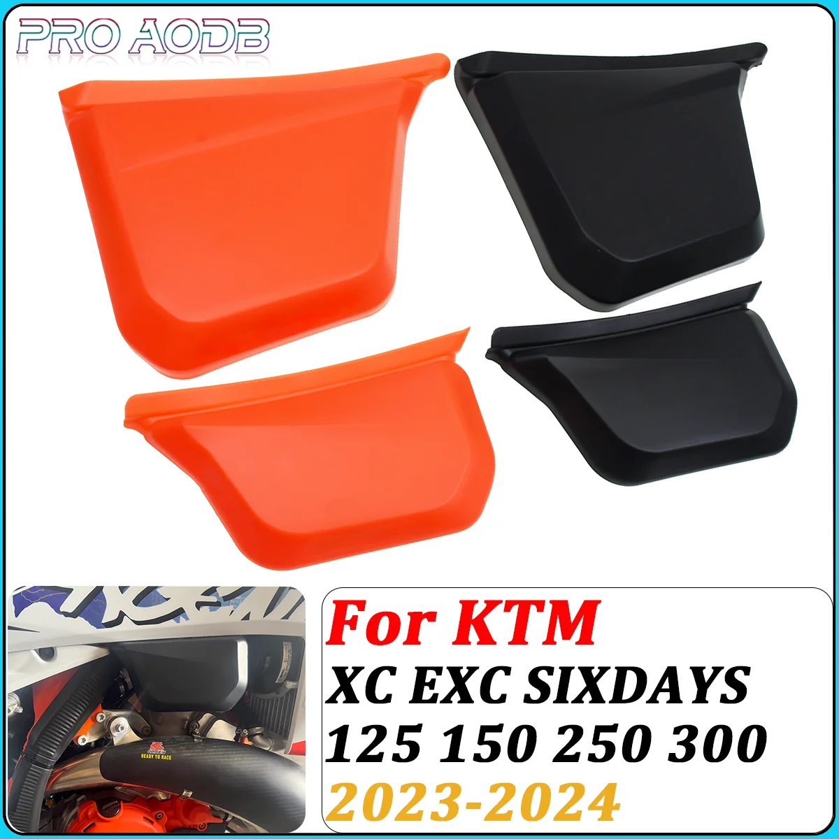 

Motocross Left Right Fuel Tank Cover Protector Guard Pair For KTM EXC150 2024 EXC250 EXC300 SIX DAYS 2024 XC125 2023 XC250 XC300