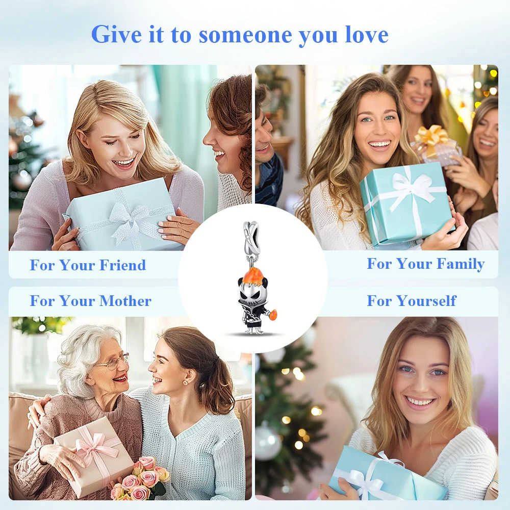 Ahthen 925 فضة رائجة البيع الخرز كول شبح رايدر سحر صالح ثعبان سلسلة أساور القلائد للنساء صنع المجوهرات