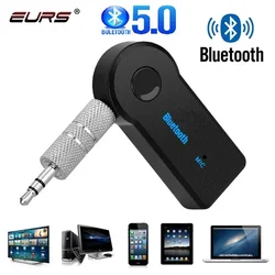 Adattatore ricevitore wireless Bluetooth 5.0 2 in 1 jack da 3,5 mm per musica per auto audio Aux A2dp ricevitore per cuffie vivavoce