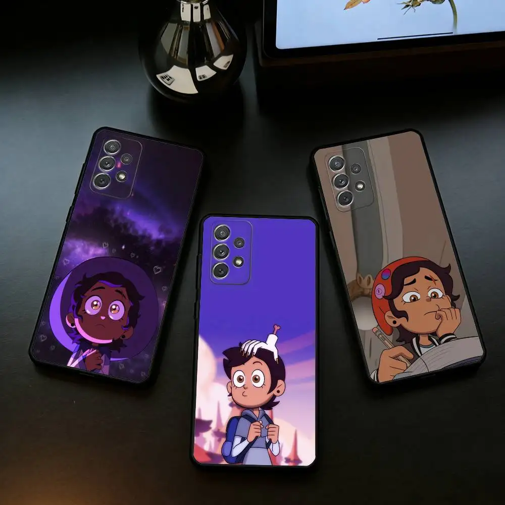 

Sweet Potato Kiddo Soft Silicone Black Cover Phone Case For Samsung Galaxy A73,A72,A71,A70,A53,A52,A51