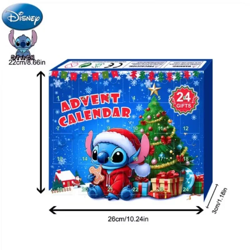 Lilo & Stitch 24 Day Advent Calendar Blind Box 2025 New Anime Figure Model Christmas Ornament Countdown Gift
