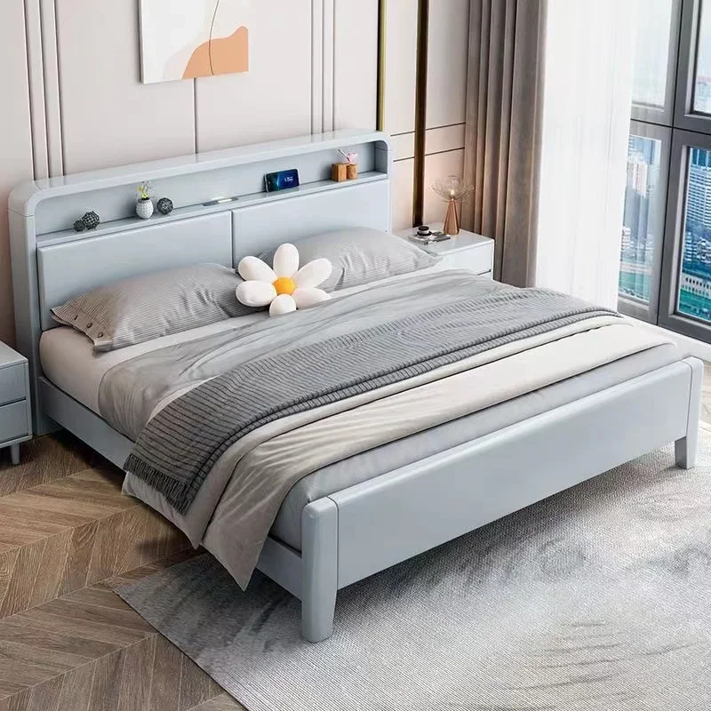 

Twin Headboard Quality Bed Modern Nordic Frame Fashionable Design Bed Master Bedroom Confortable Cama De Casal Home Furniture