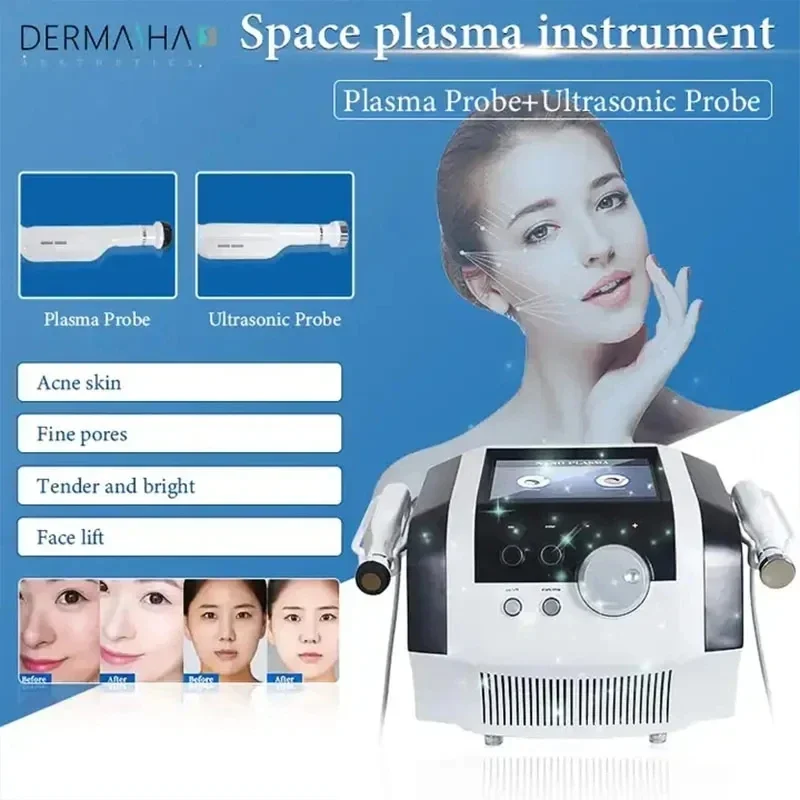 

2024 Portable 2 In 1 Facial Lifting Ance Rejuvenation anti-wrinkle Facial Plasma Beauty Equipment Machine