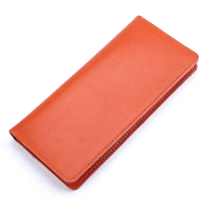 VSW1  Cow Split Leather Men Long Wallet Women  Purse Male Slim Money Bag Female Credit Card