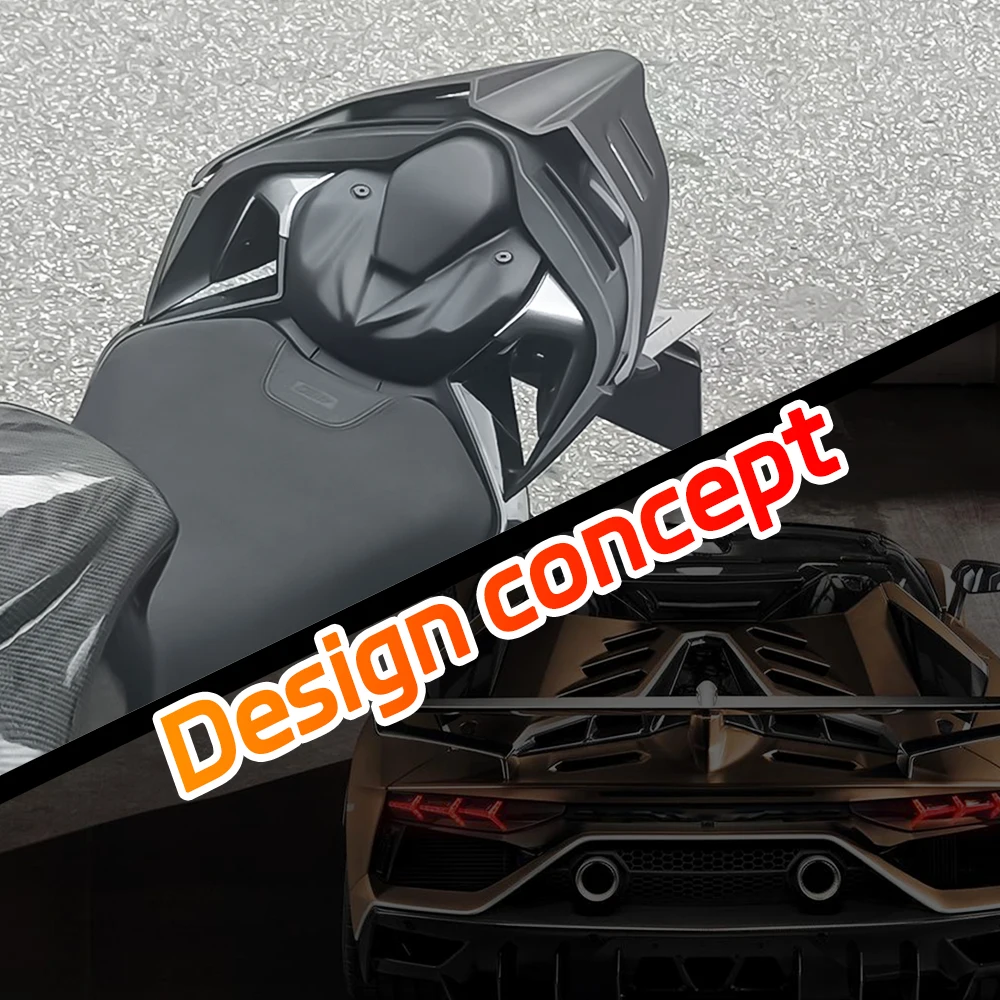 450 RR دراجة نارية غطاء مقعد الركاب الخلفي الذيل سنام هدية القلنسوة جزء سيارة رياضية تصميم مفهوم سنام الظهر ل Excelle 450RR