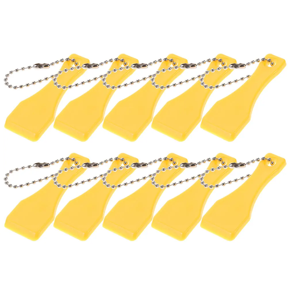 

20 Pcs Lottery Scratcher Film Remover Keychain Decorative Scrapers Keyring Ticket Tool Label Scraping Tools