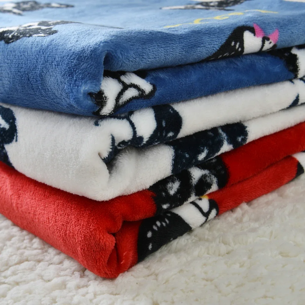 

Soft Fleece French Bulldog Blankets Autumn/Winter Warm Pet Dog Bed Mat for Dogs Cushion Blanket Puppy Cat Sleeping Covered Mats