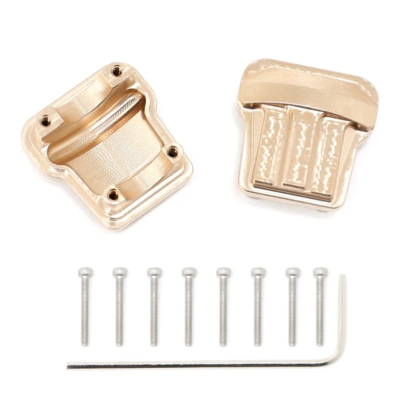 

FBIL-2Pcs RC Car Brass Axle Covers Brass Axle Covers 9787 For Traxxas TRX4M TRX-4M 1/18 RC Crawler Car Upgrades Parts Accessorie