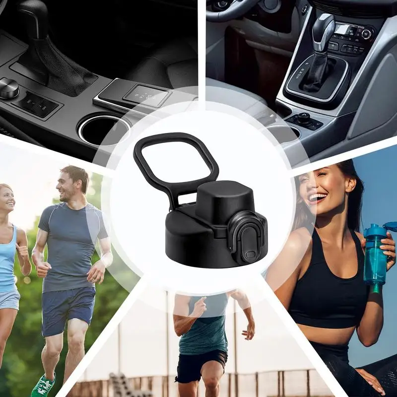 Wide Mouth Spout Lid Wide Mouth Chug Lid Replacement Automatic Safe ConvenientWater Bottle Top Spout Lid for Home School Gym