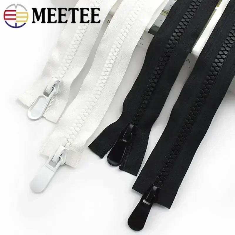 8# 15# Large Resin Zipper 70-150cm Double/Single Slider Open-end Zippers for Sew 20cm Close-End Pocket Zips Jacket Lock Long Zip