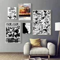 Hunter X Hunter Manga Anime  DIY Sticky Poster Whitepaper Prints Posters Artwork Nordic Home Decor
