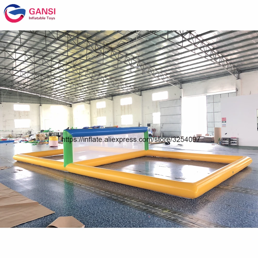 

10*5*1.2M Funny Game Inflatable Water Volleyball,Customized Inflatable Beach Volleyball Court For Floating Water Park Equipment