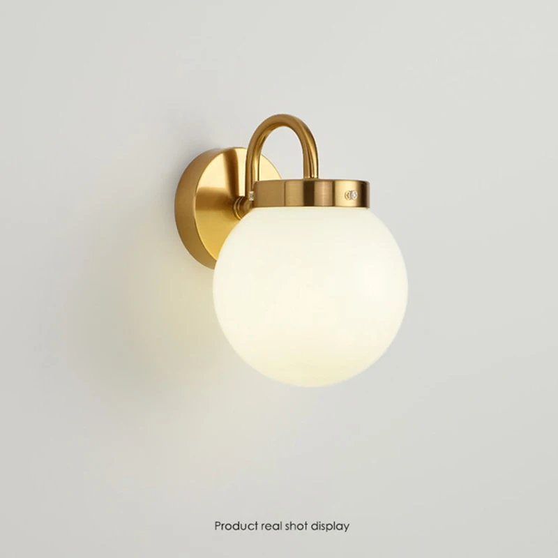 Modern Wall lamp Nordic LED Glass Lampshape Wall Light Indoor Lighting Room Decor For Hotel Bedroom Bedside Living Room Light