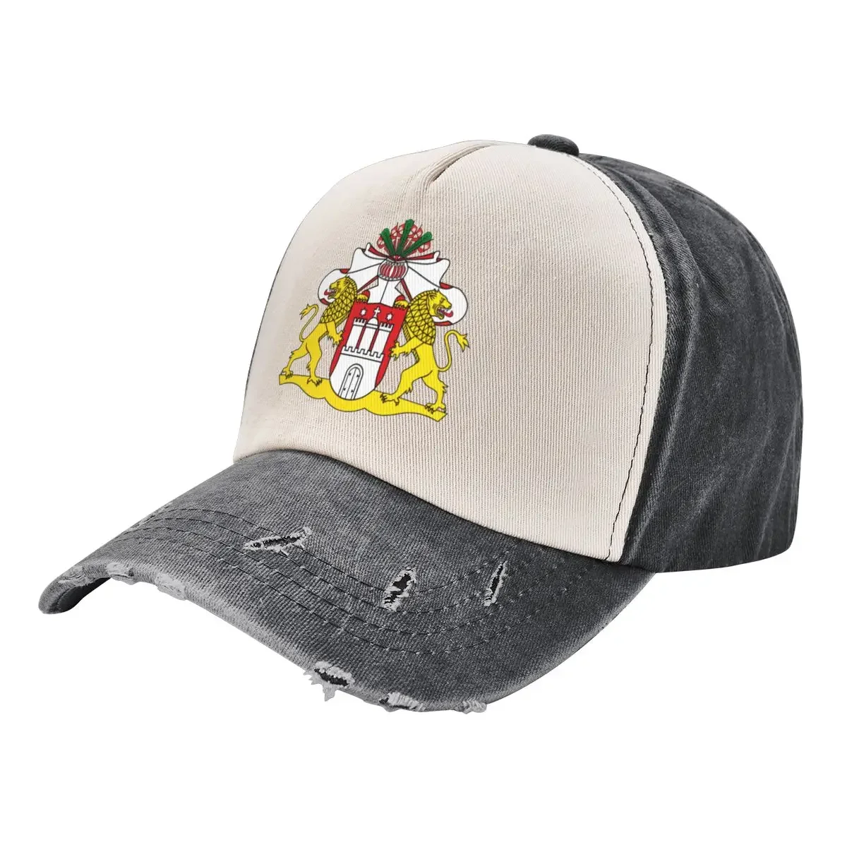 Hamburg Coat of Arms, Germany Baseball Cap Hip Hop Hood Fashion Beach Sun Hats For Women Men's