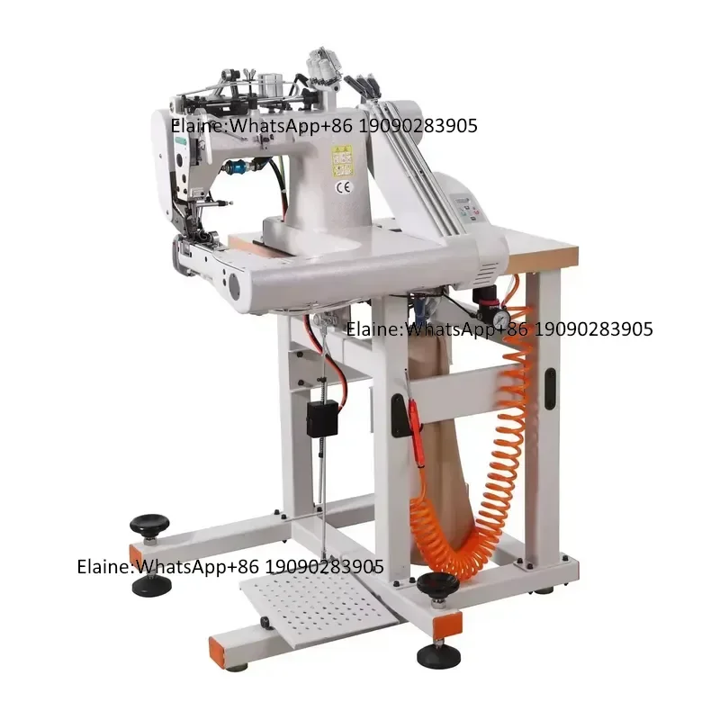 QK-J9588XH High Quality 3-needle Denim Thick Material Jeans Feed off the Arm Industrial Sewing Machine